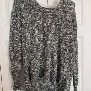 Hollister Black & White Heather Sweater